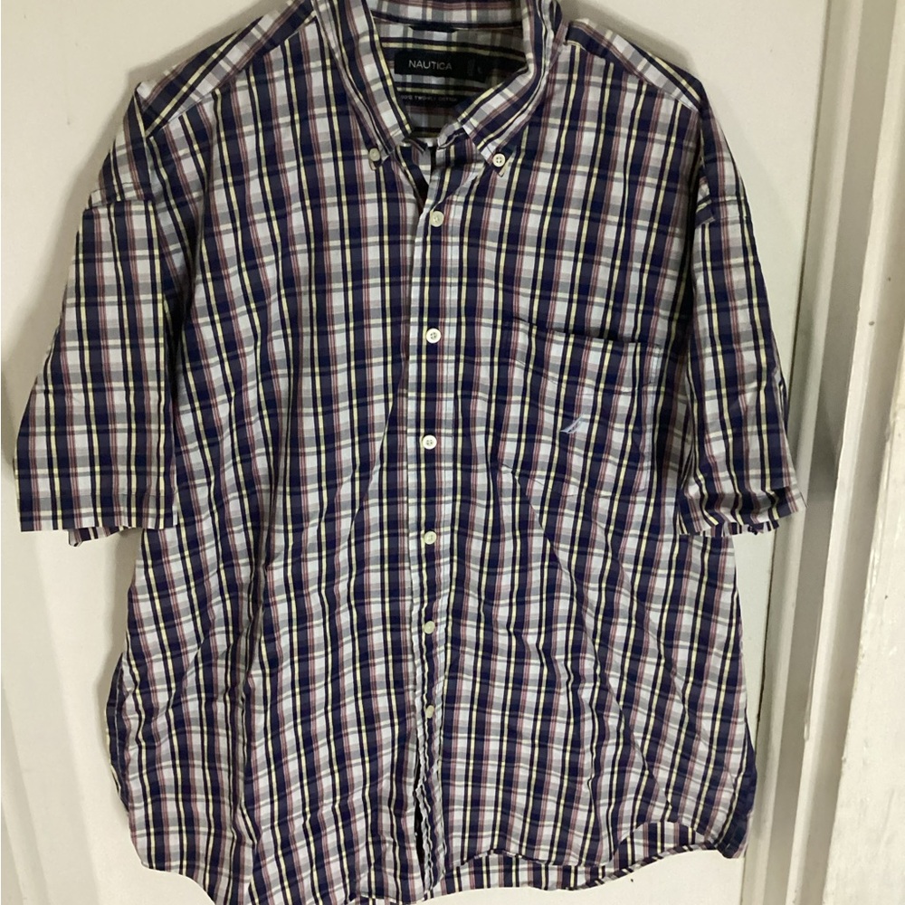 Nautica Men's Plaid Shirt Size XL